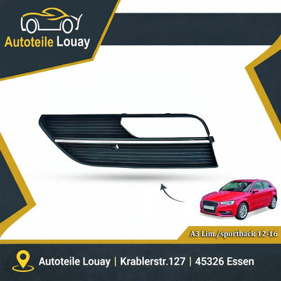 AUDI A3, 12-16 STOßSTANGENGITTER RECHTS. Neu