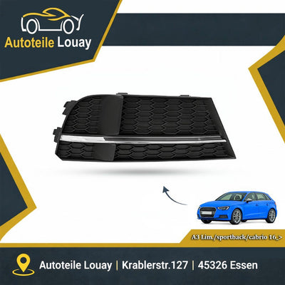 AUDI A3, 16-20 STOßSTANGENGITTER RECHTS. Neu