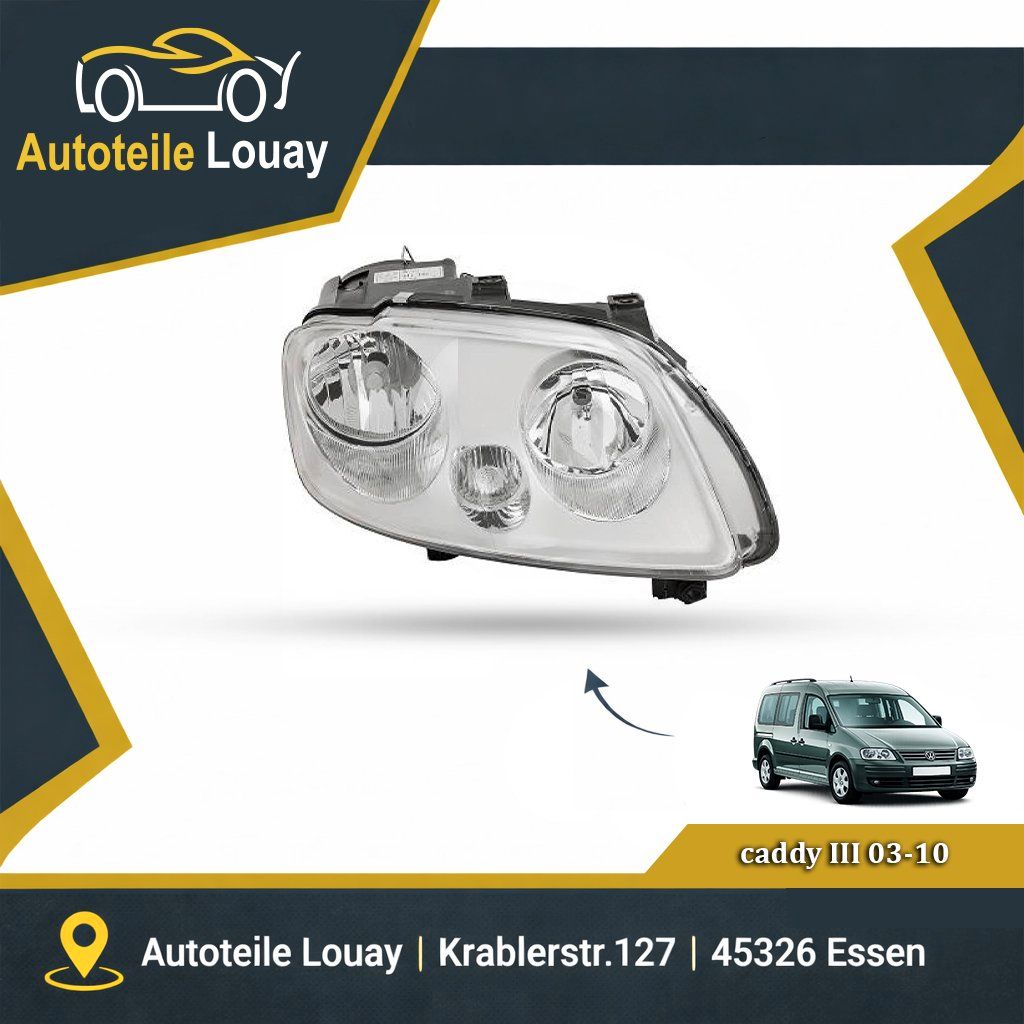 VW CADDY, 04-10 SCHEINWERFER RECHTS Neu