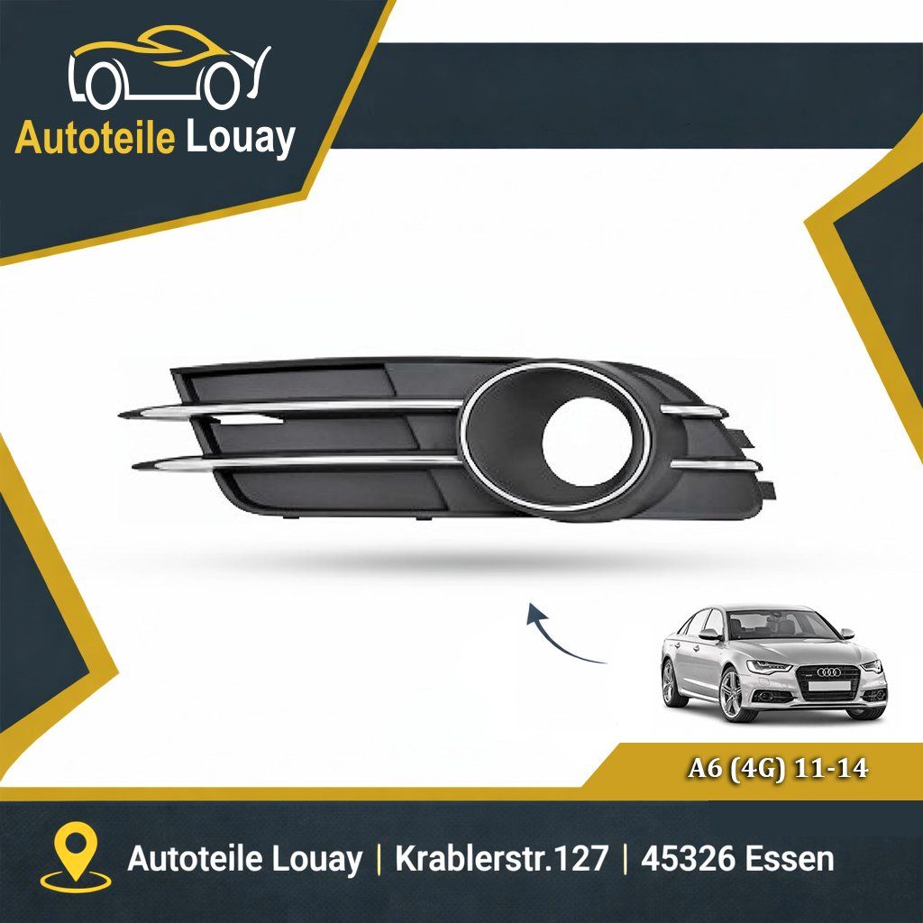 AUDI A6, 10-14 STOßSTG.GRILL LINKS Neu