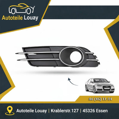 AUDI A6, 10-14 STOßSTG.GRILL LINKS Neu