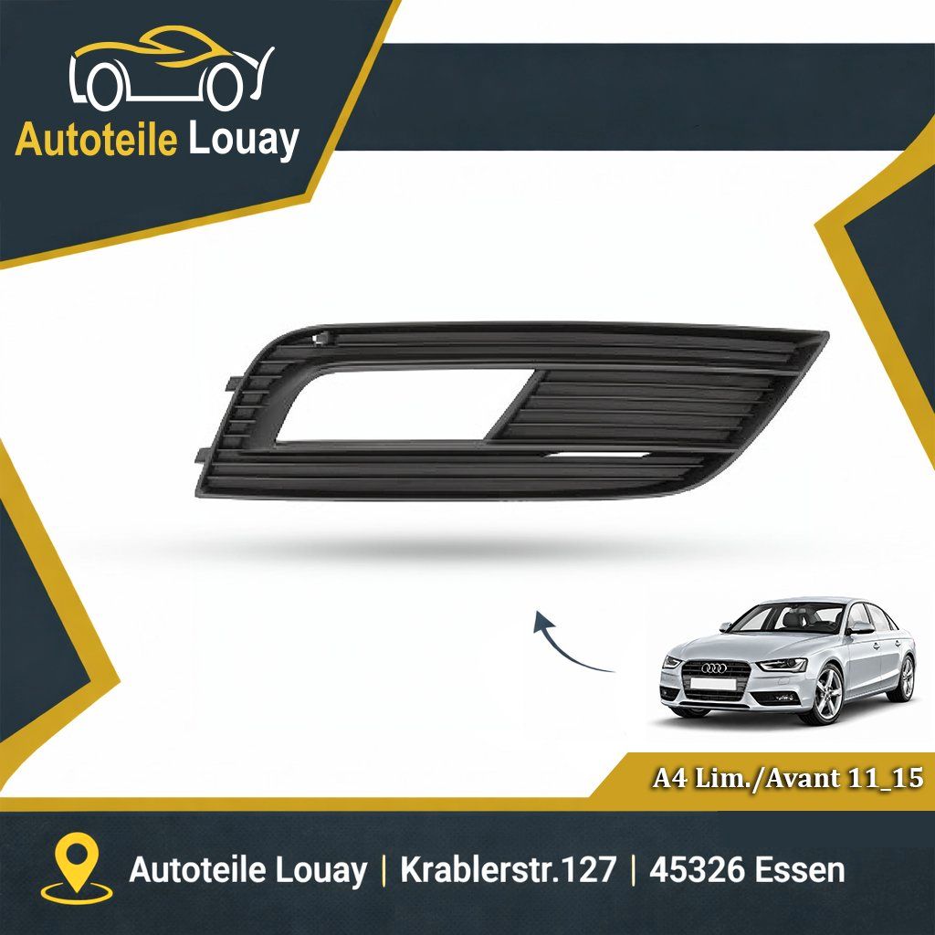 AUDI A4, 11-15 STOßST.GRILL RECHTS Neu