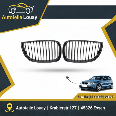 BMW E87, 04-07 SATZ GRILLE Neu