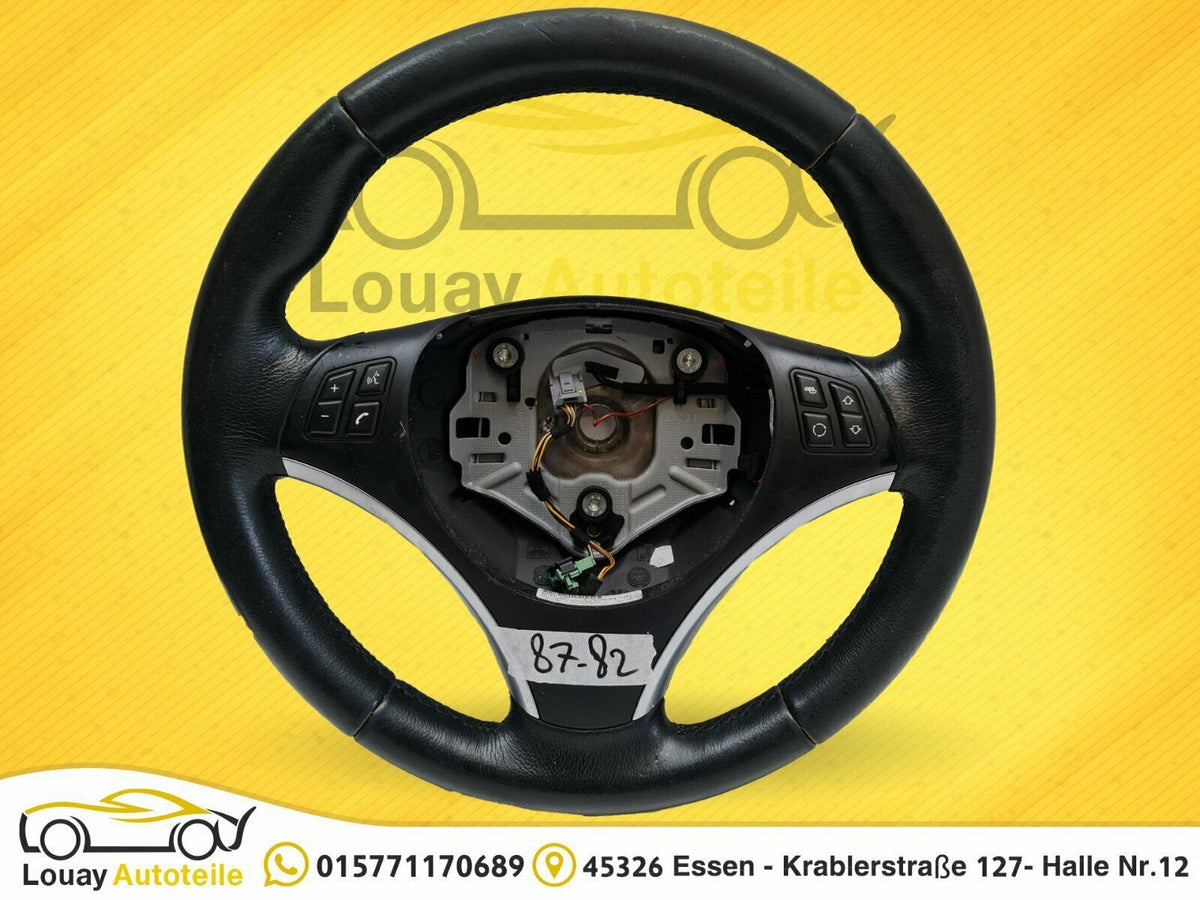 BMW 1 (E87) 04-07 Lenkrad 3369E871 Leder Schwarz original