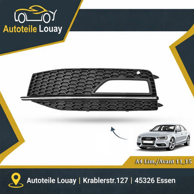 AUDI A4, 11-15 STOßST.GRILL LINKS Neu