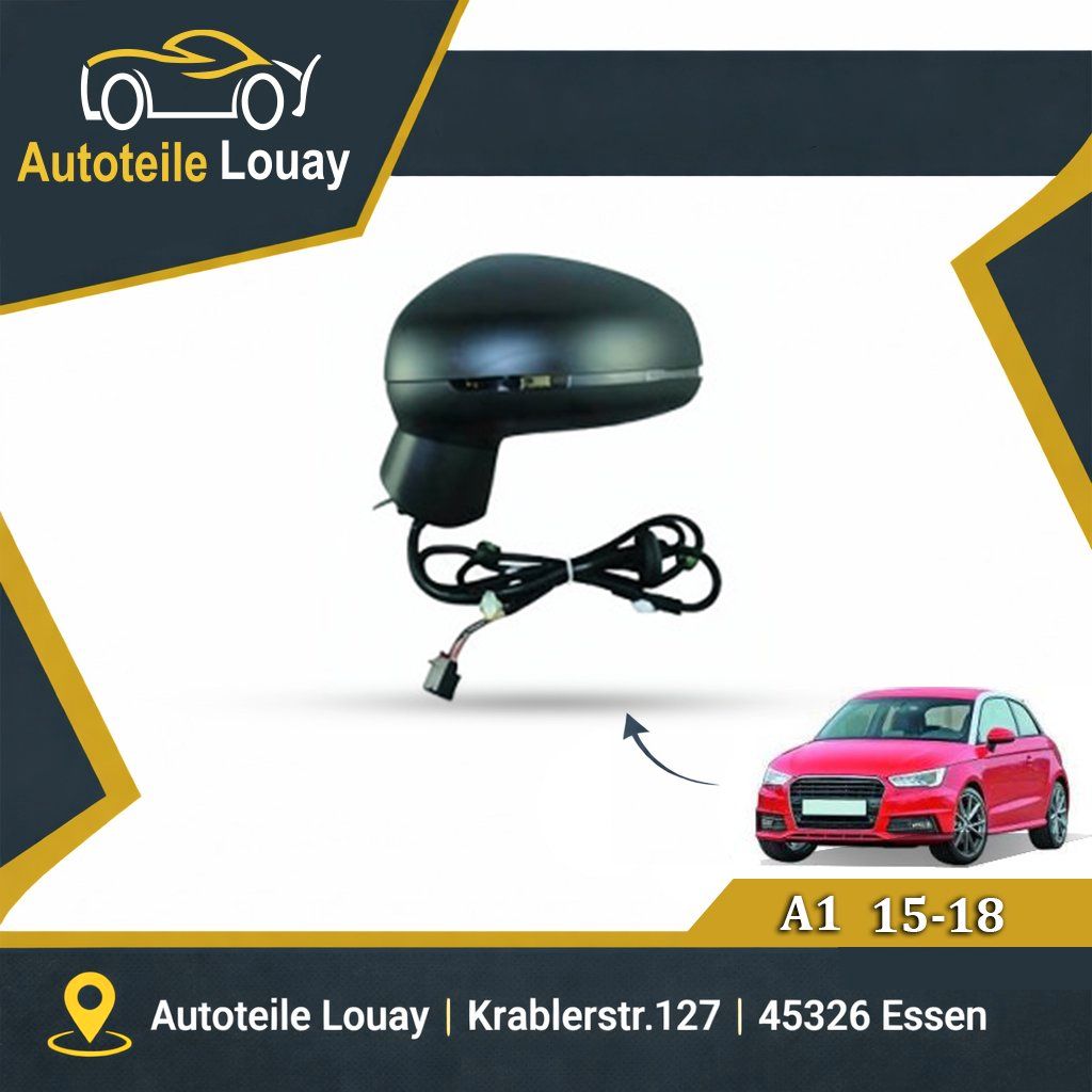 AUDI A1, 10-18 6-PIN SPIEGEL RECHTS. Neu