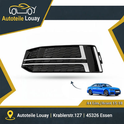 AUDI A4, 15-19 + STOßST.GITTER LINKS Neu