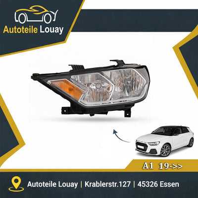 AUDI A1, 19->> Scheinwerfer Halogen LINKS. Neu