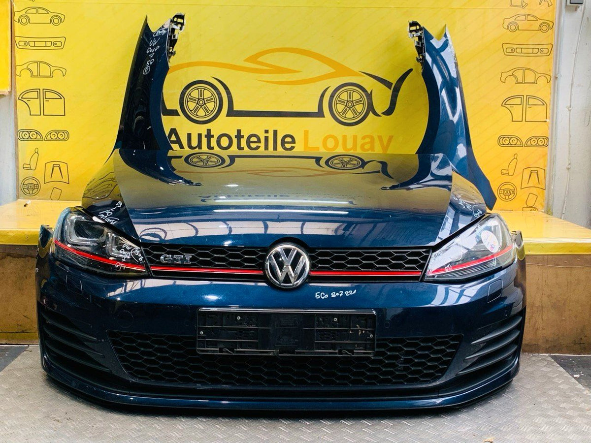VW Golf 7 GTI Stoßstange Front Komplett Motorhaube Scheinwerfer