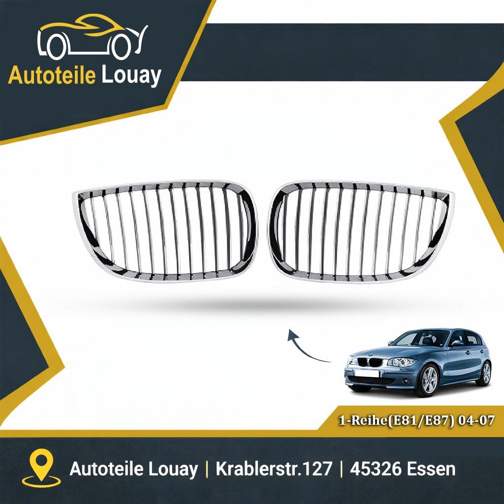 BMW E87, 04-07 SATZ GRILLE Neu