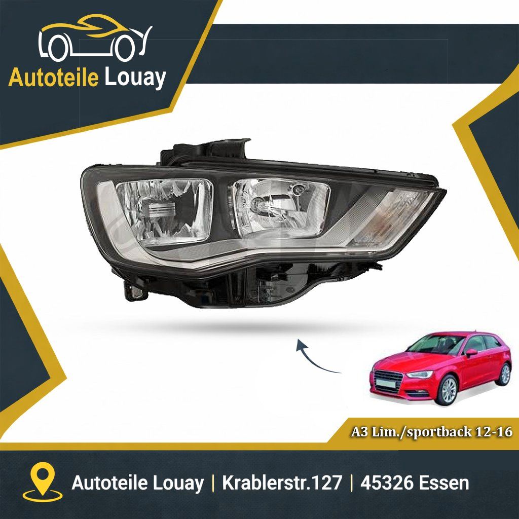 AUDI A3, 12-16 SCHEINWERFER RECHTS. Neu