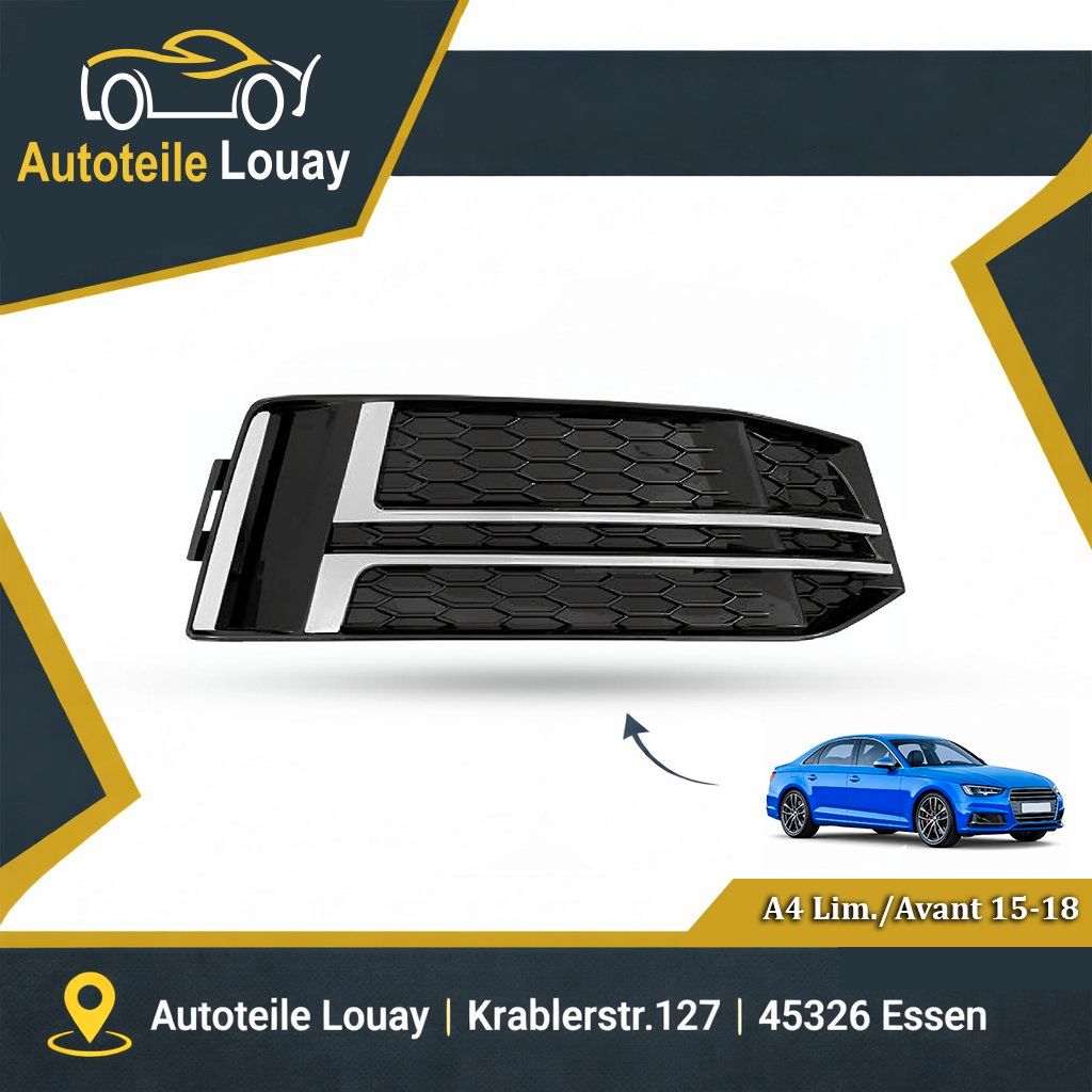 AUDI A4, 15-19 + STOßST.GITTER RECHTS Neu