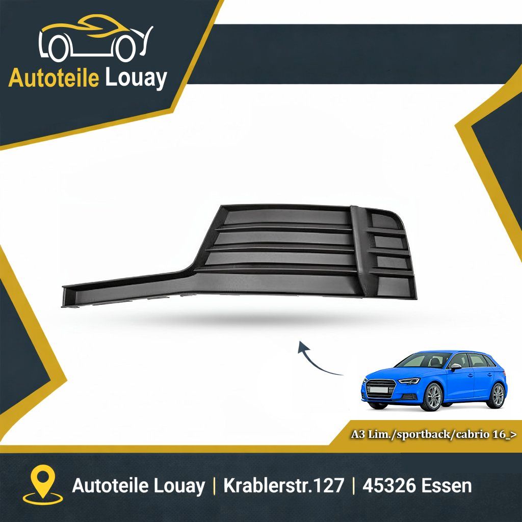 AUDI A3, 16-20 STOßSTANGENGITTER LINKS. Neu