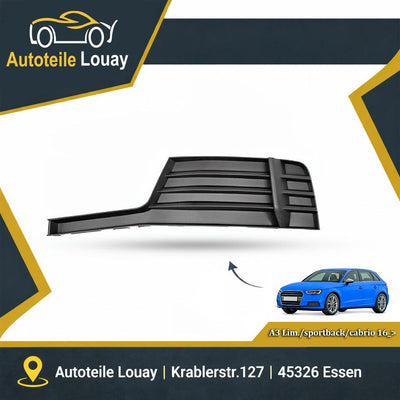 AUDI A3, 16-20 STOßSTANGENGITTER LINKS. Neu