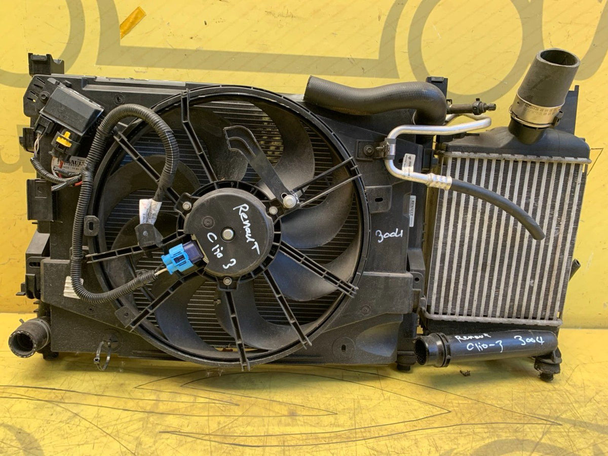 Renault Clio 3 Kühlerpaket Wasserkühler Elektolüfter Original
