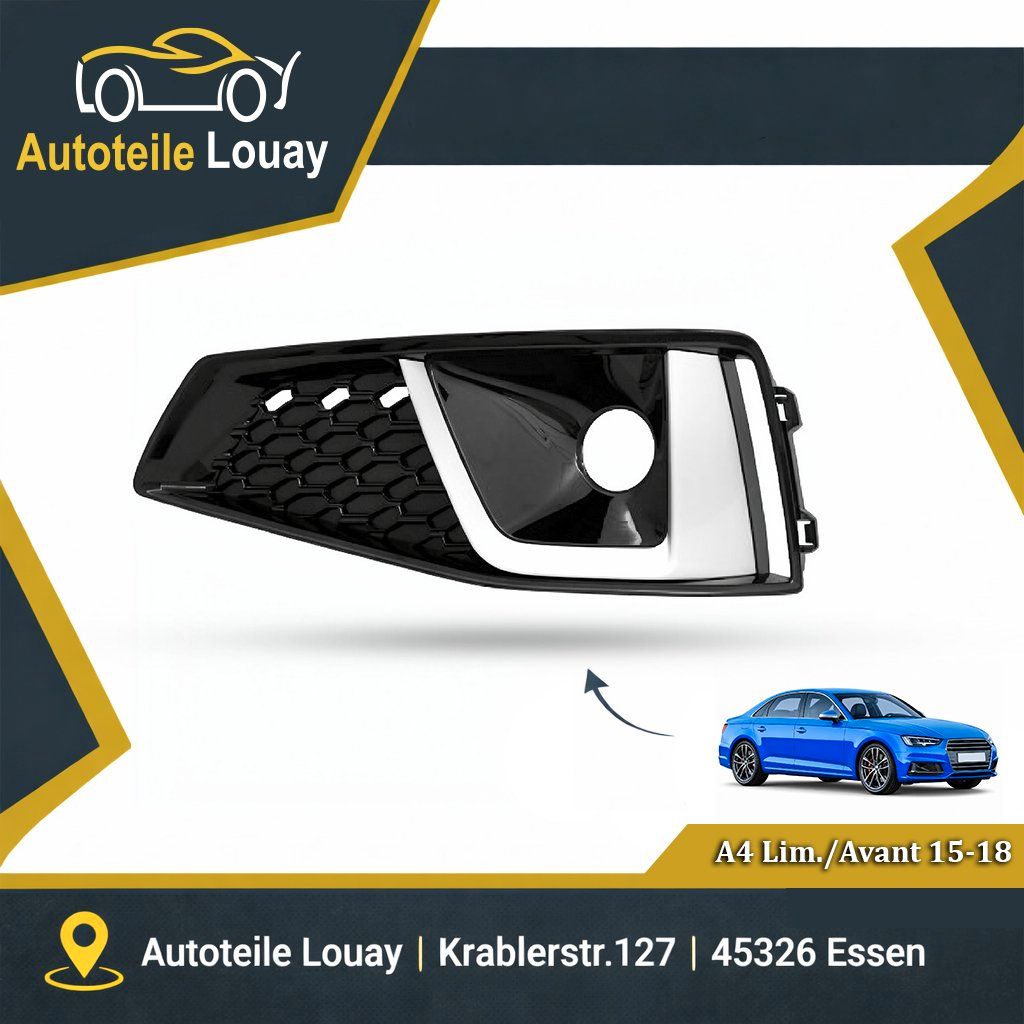 AUDI A4, 18-20 STOßST.GITTER LINKS Neu