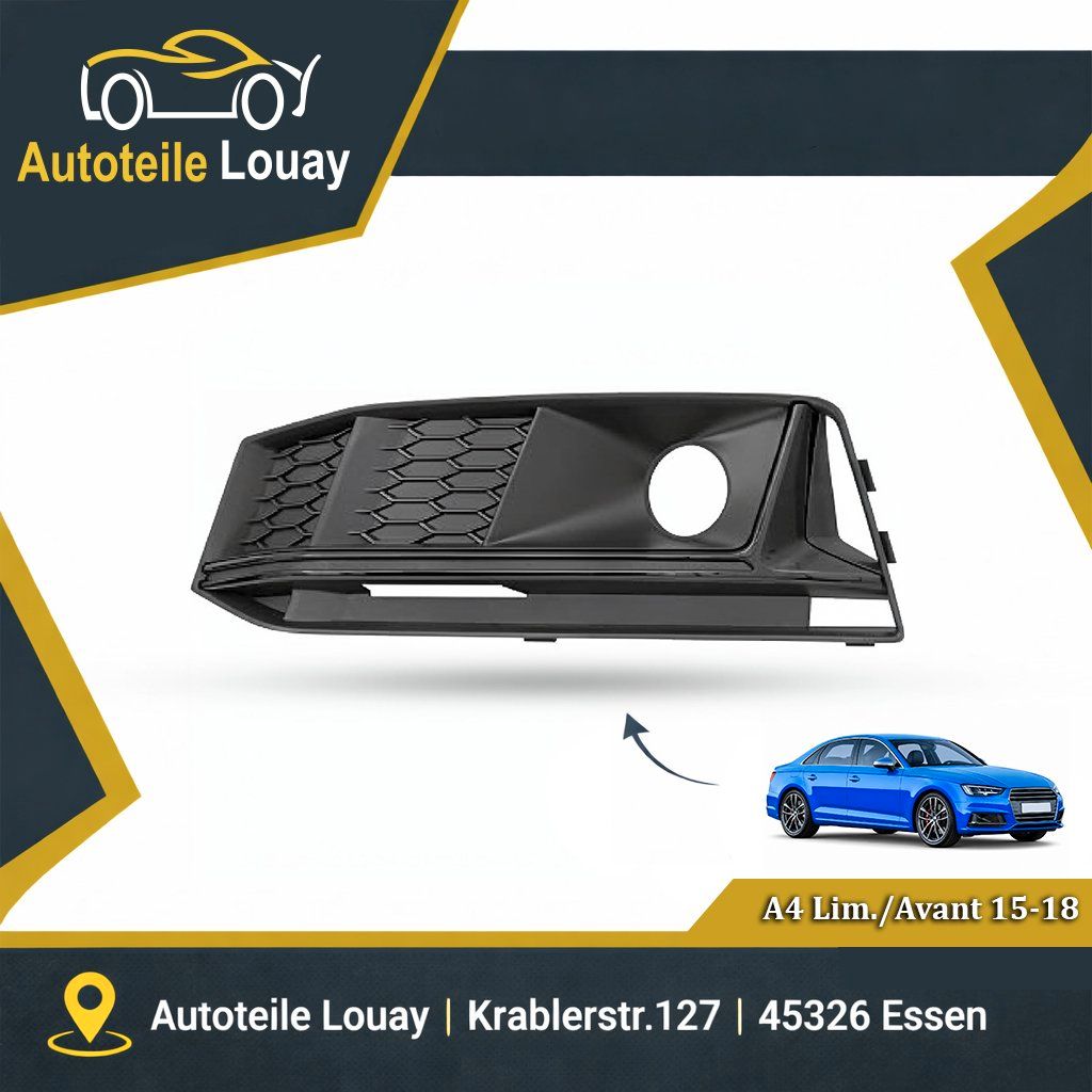 AUDI A4, 15-19 STOßST.GITTER LINKS Neu
