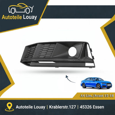 AUDI A4, 15-19 STOßST.GITTER LINKS Neu