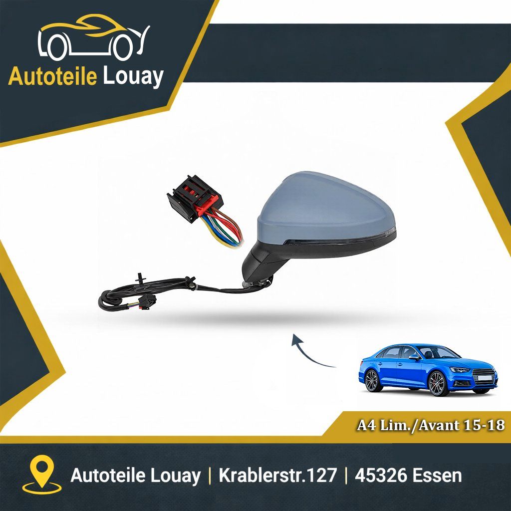 AUDI A4, 15-19 8-PIN SPIEGEL LI.NKS Neu