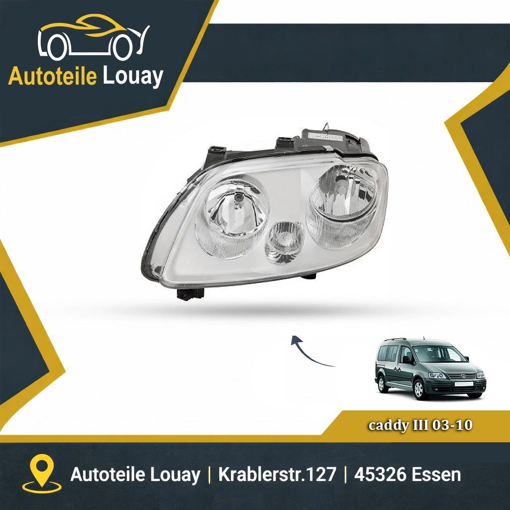 VW CADDY, 04-10 SCHEINWERFER LINKS Neu