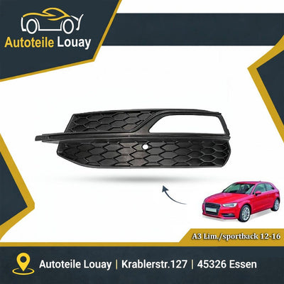 AUDI A3, 12-16 STOßSTANGENGITTER LINKS. Neu