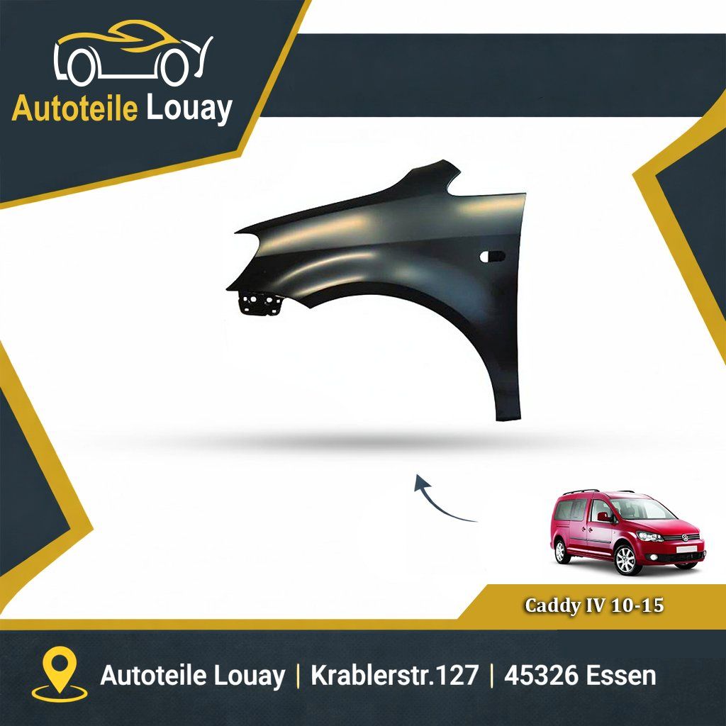 VW CADDY, 10-15 KOTFLÜGEL LINKS Neu