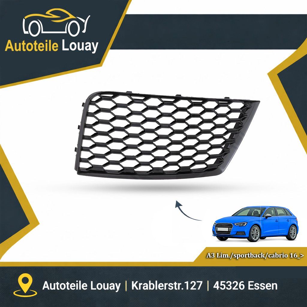 AUDI A3, 2016-2020 STOßSTANGENGITTER LINKS. Neu