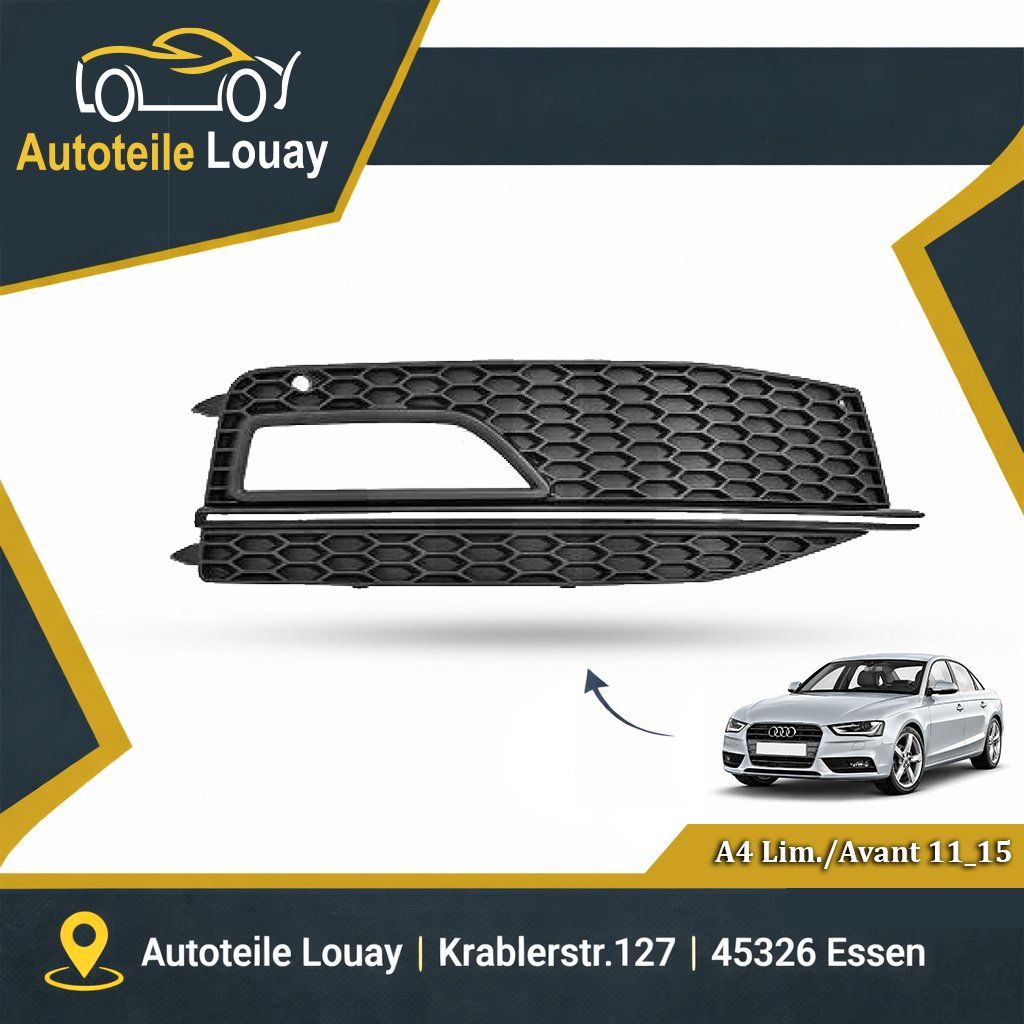 AUDI A4, 11-15 STOßST.GRILL RECHTS Neu