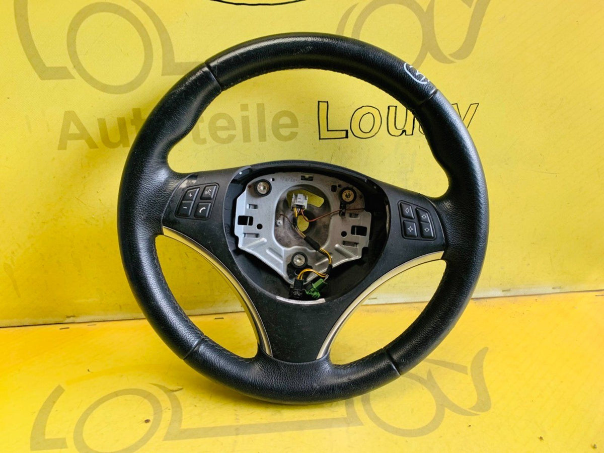 BMW E81 E87 E90 E91 E92 Leder Lenkrad Schwarz Original