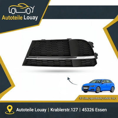 AUDI A3, 16-20 STOßSTANGENGITTER LINKS. Neu