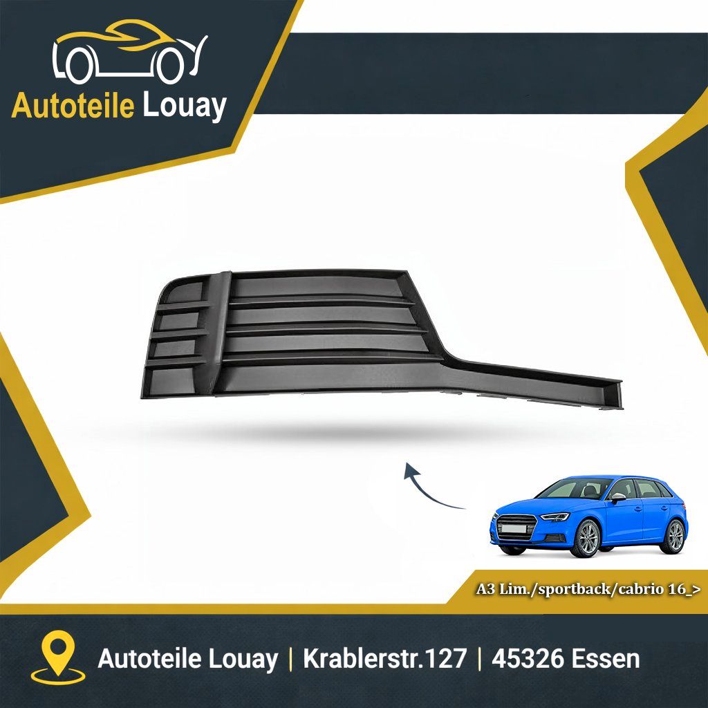 AUDI A3, 16-20 STOßSTANGENGITTER RECHTS. Neu