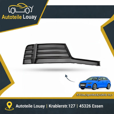 AUDI A3, 16-20 STOßSTANGENGITTER RECHTS. Neu