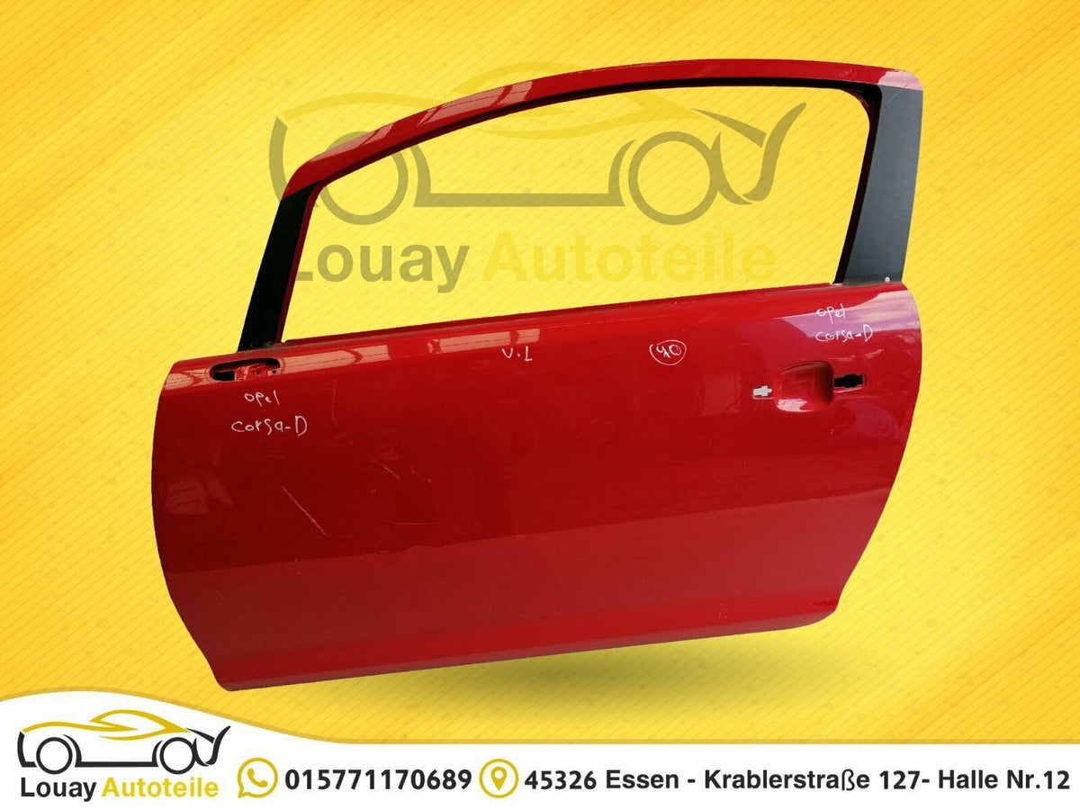 Tür vorne Links fahrertür Opel Corsa D 3 Türer