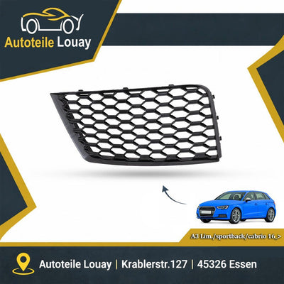 AUDI A3, 2016-2020 STOßSTANGENGITTER RECHTS. Neu