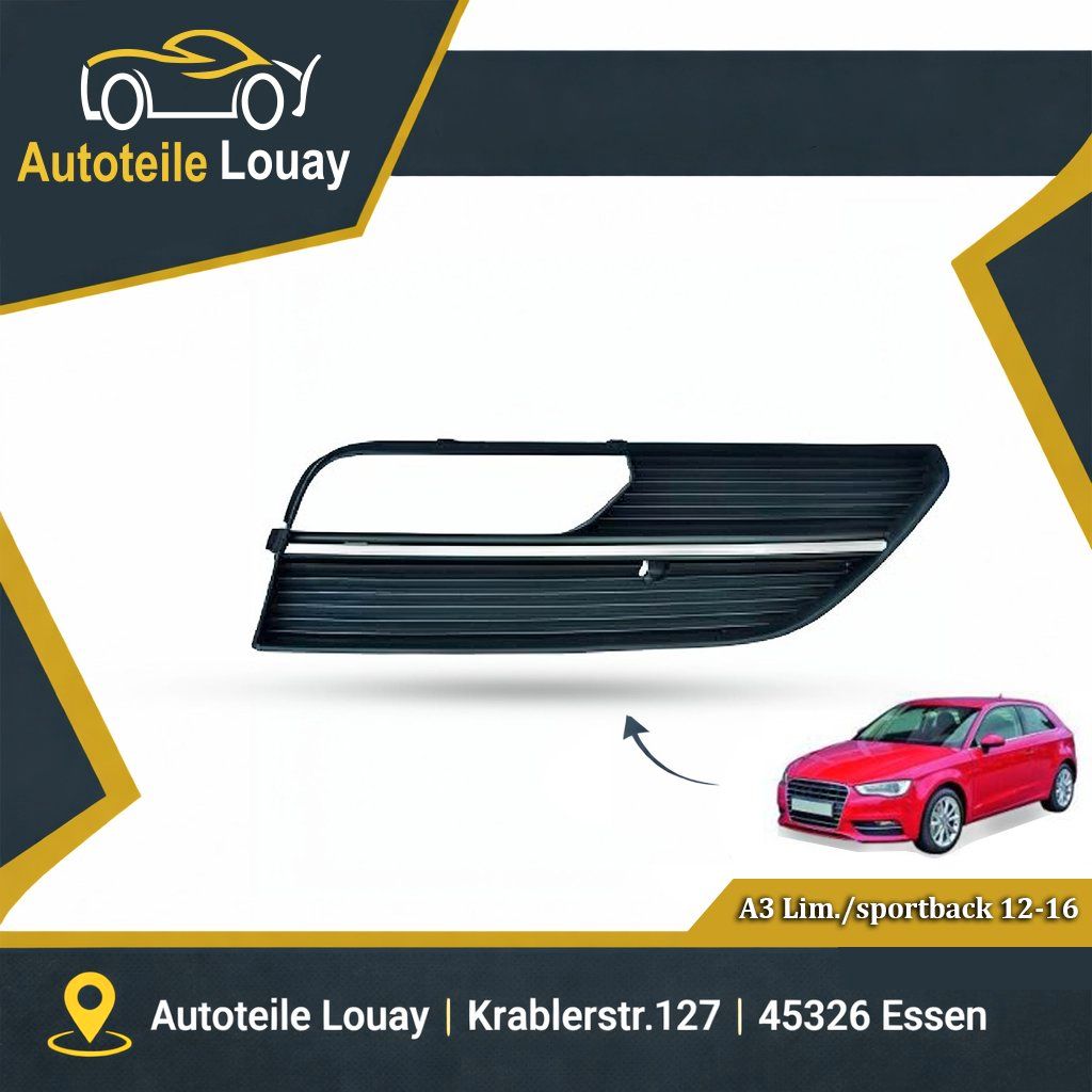 AUDI A3, 12-16 STOßSTANGENGITTER LI.NKS. Neu