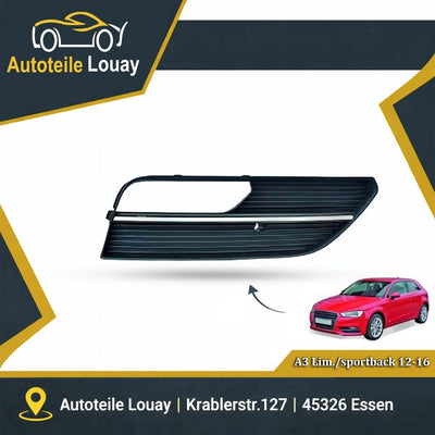 AUDI A3, 12-16 STOßSTANGENGITTER LI.NKS. Neu