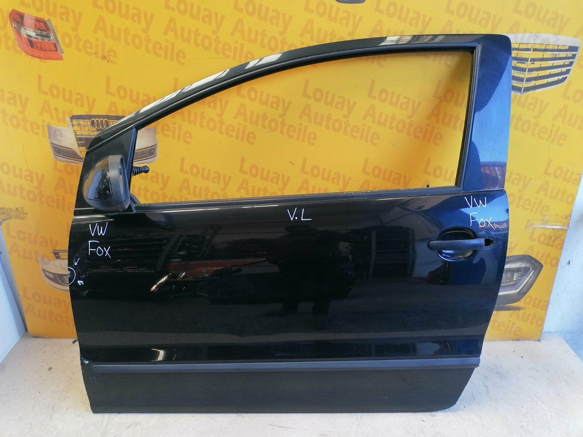VW Fox 3-Türer Tür vorne links + Außenspiegel Original