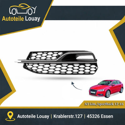 AUDI A3, 12-16 STOßSTANGENGITTER LINKS. Neu