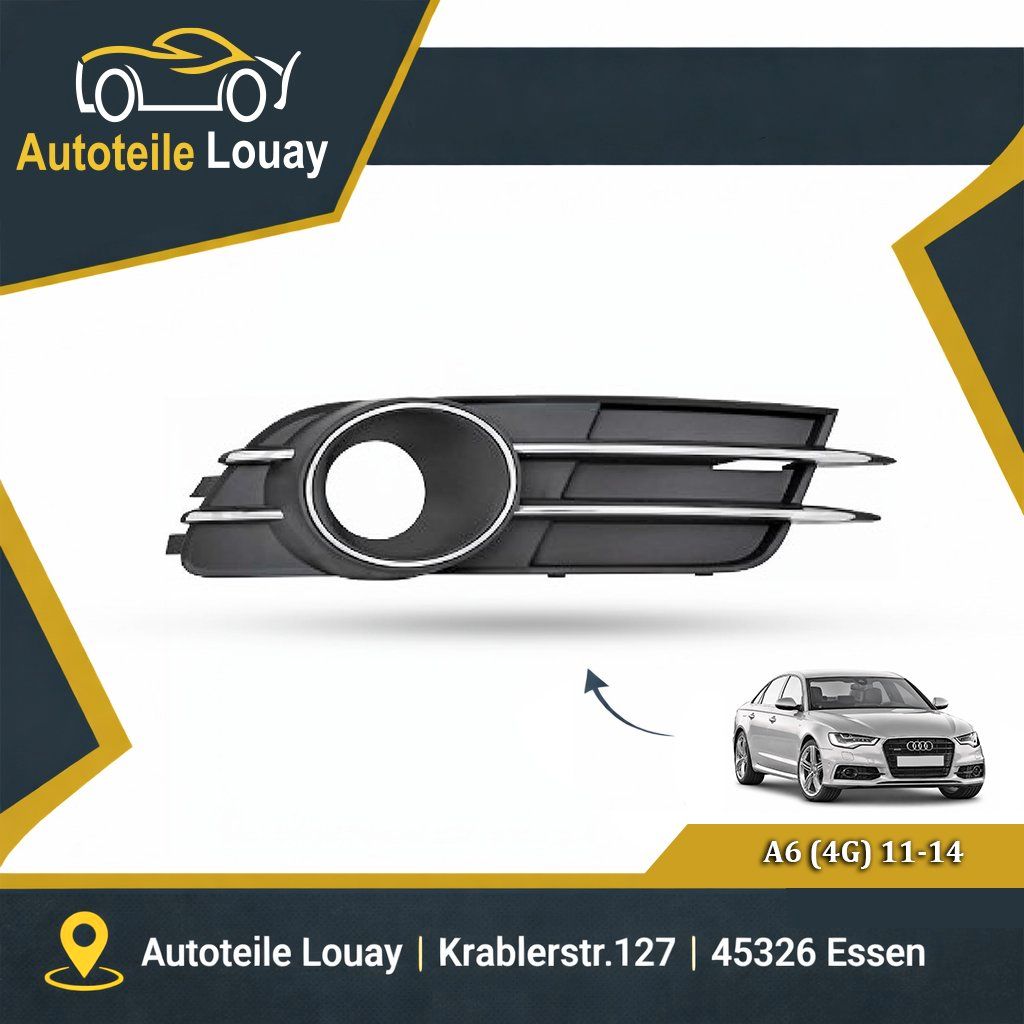 AUDI A6, 10-14 STOßSTG.GRILL RECHTS Neu